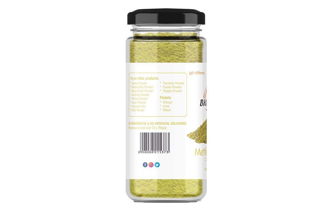 Bhavani's Methi Powder    Glass Jar  100 grams